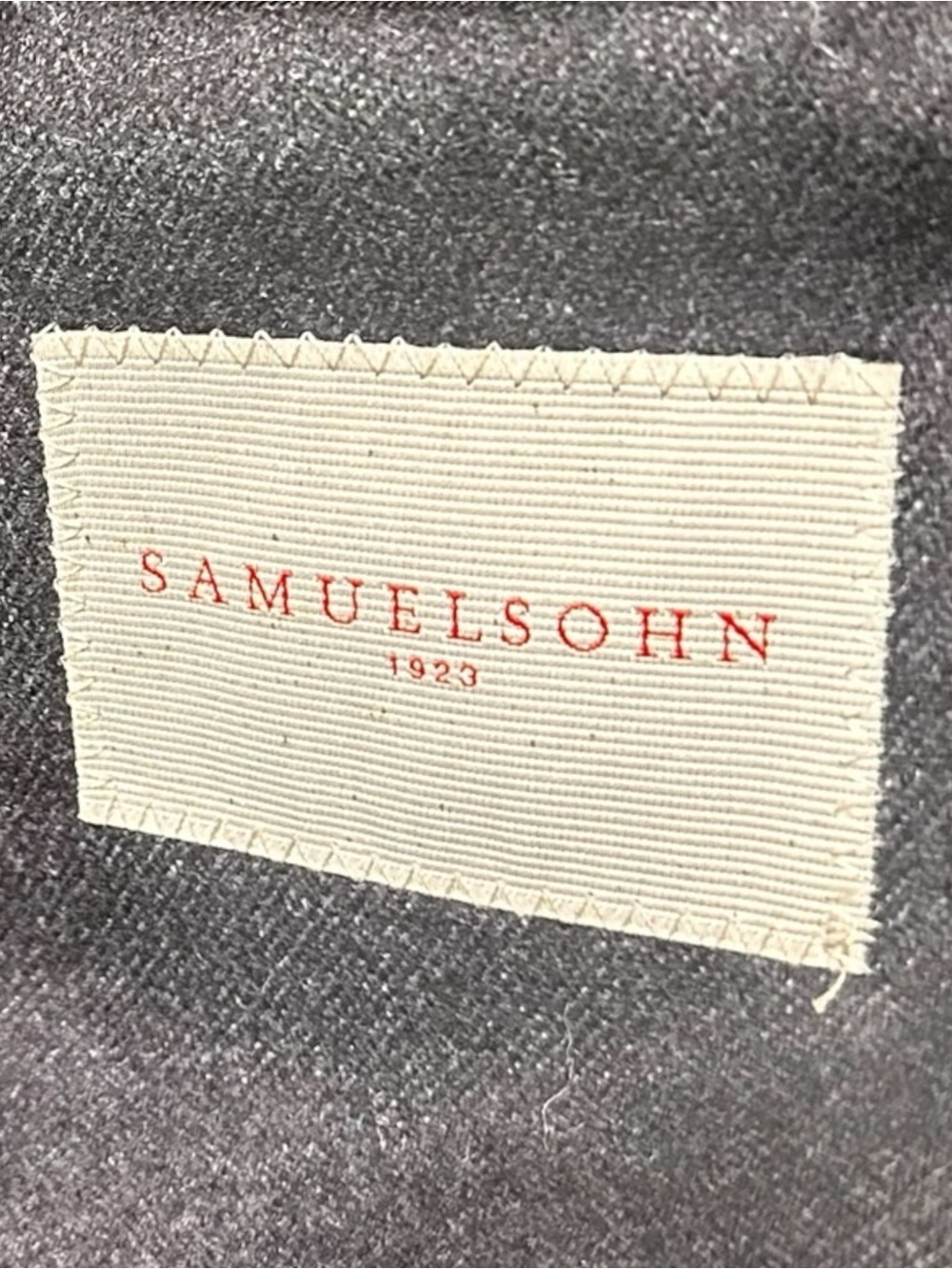 Samuelsohn Sport Coat Mens 44R Blue Super 100s Wool 2 Button Notch Lapel - Picture 6 of 12